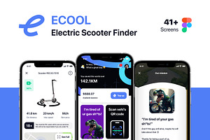 Electric Vehicle Finder App UI Kit, an UI Kit Template by sythongnguyen777