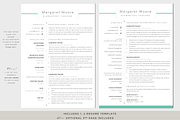Resume Template / CV, a Resume Template by PAPPERMINT RESUME STUDIO (Thumbnail 2 of 6)