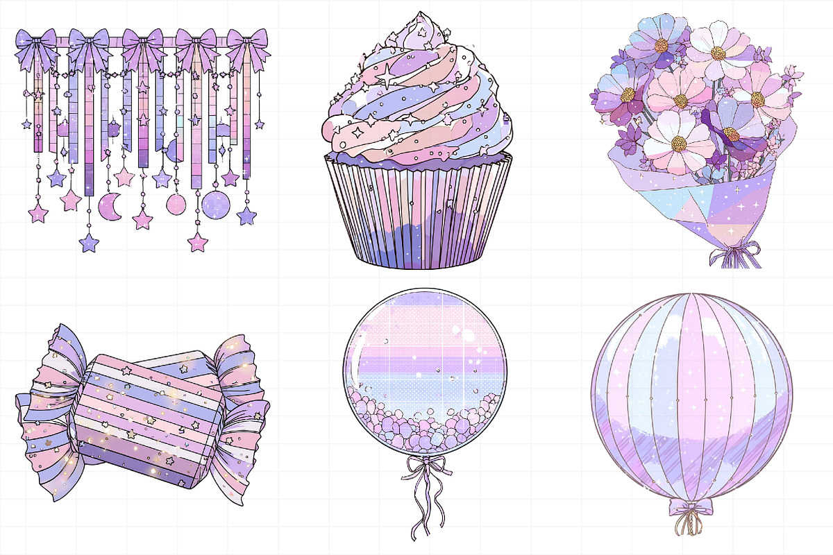 Birthday Planner Clipart Set, an Illustration by Daily.Designs (Photo 3 of 5)