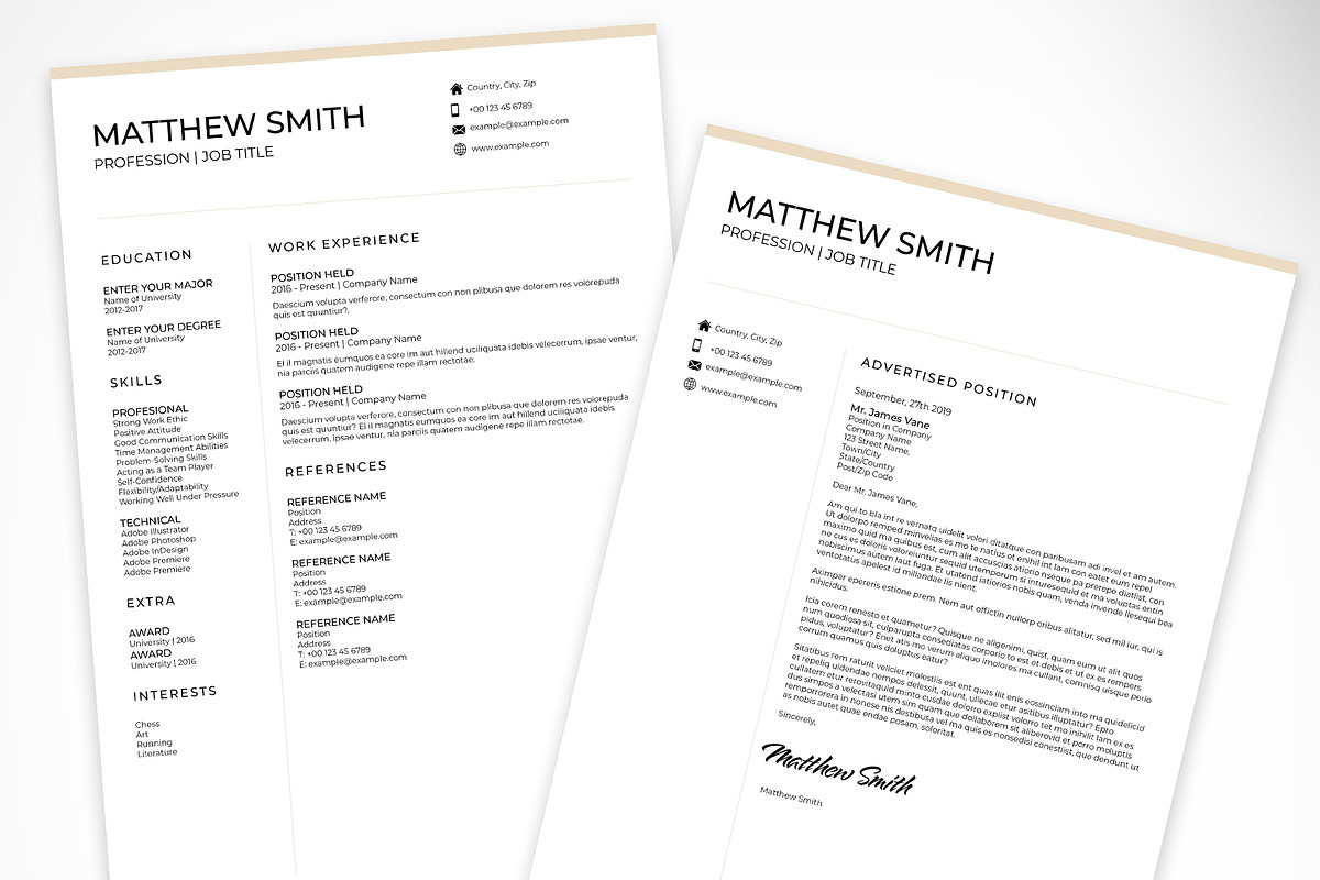 Resume and Letter of Introduction, a Resume Template by McLittle Stock (Photo 1 of 3)