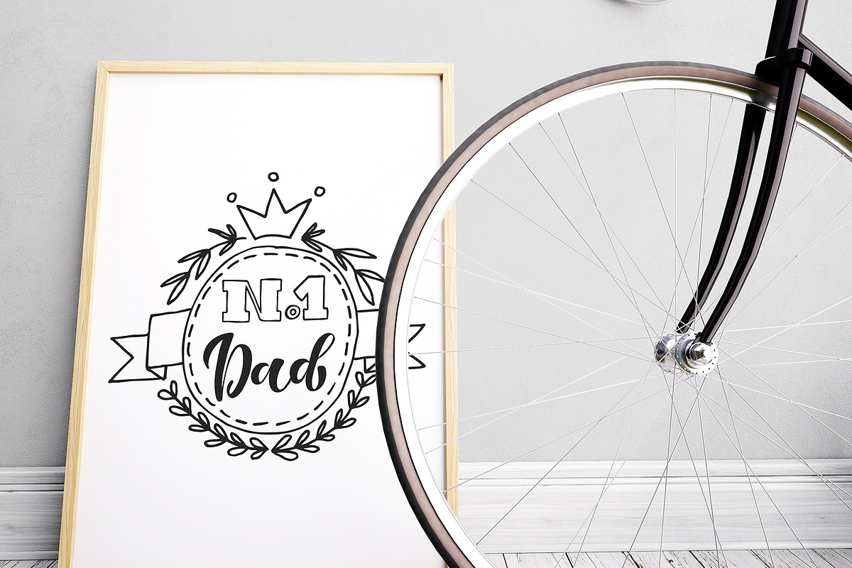 Father's Day Hand Lettering Set, an Illustration by 5August Art (Photo 6 of 7)