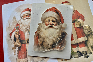 Vintage Santa Christmas Cards