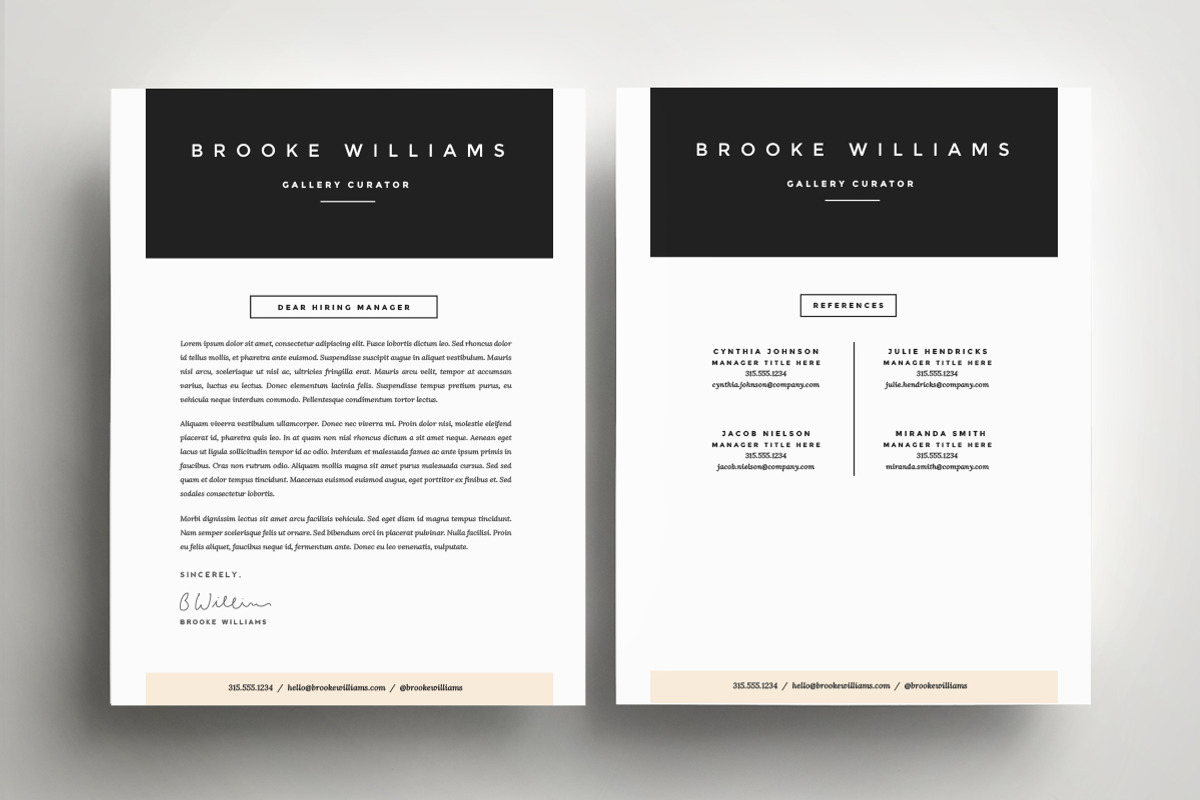 Resume Template 4 Pack | CV Template, a Resume Template by Refinery Resume Co. (Photo 3 of 3)