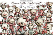 Whimsical Easter Teddy Bear Clipart, an Illustration by designcity5 (Thumbnail 1 of 5)