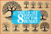 8 Tree of Life Vector Collection, an Illustration by BIPLOB EXPERT (Thumbnail 1 of 9)