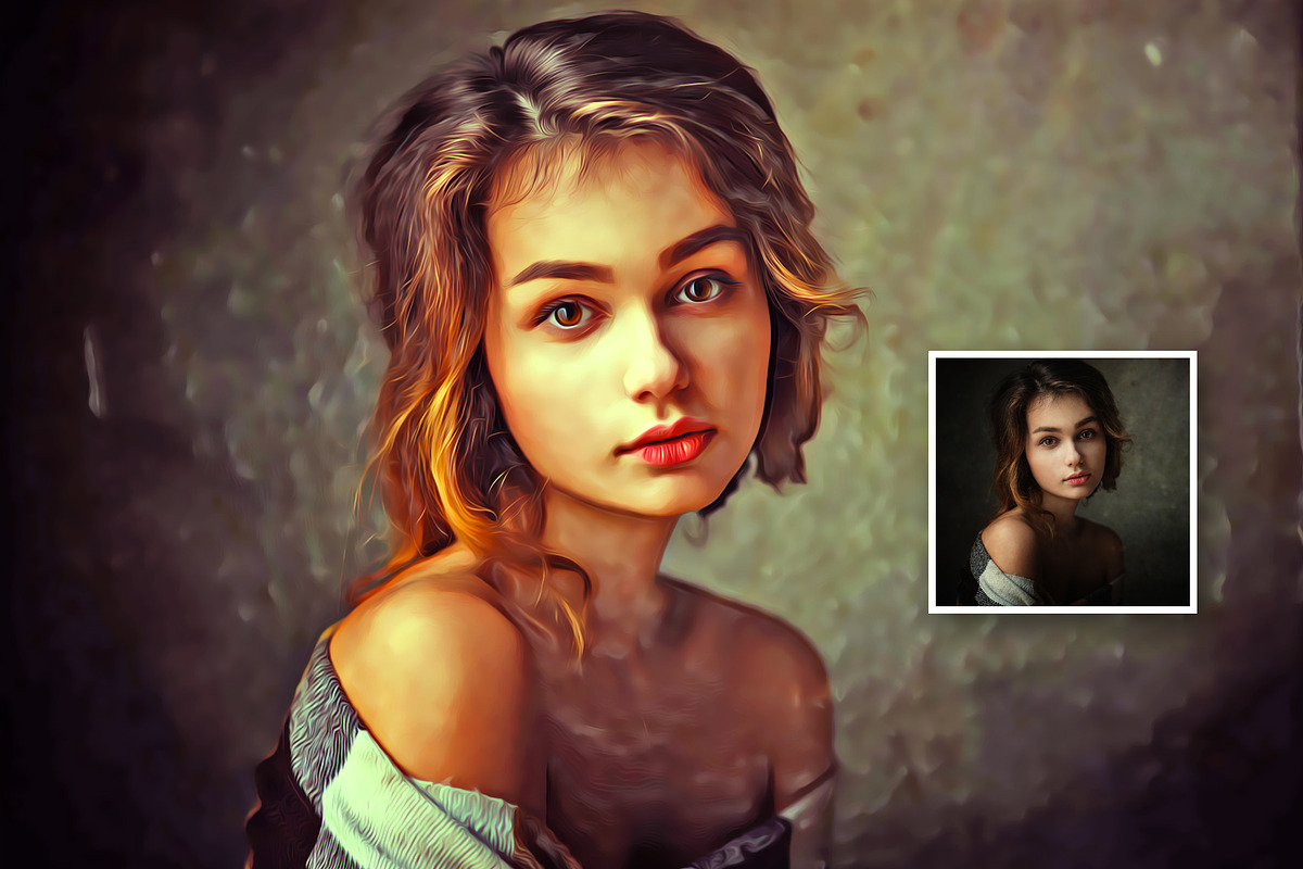 Real Life Oil Painting, an Action Add-On by U_Design (Photo 3 of 9)
