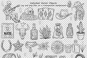 Wild West Vector Outlines, an Outline Icon by BarvArt (Thumbnail 3 of 4)