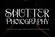 Shutter Photography, a Serif Font by Letterara (Thumbnail 1 of 12)