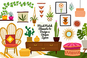 Cozy Boho Home Graphics Set, a Decorative Illustration by Anna Krestiannykova (Thumbnail 7 of 12)