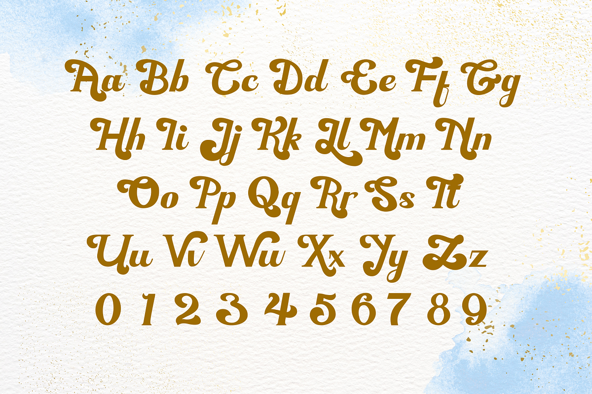 Retroverso Cursive Vintage Typeface, a Script Font by Anomali Creatype (Photo 4 of 10)