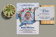 Baby Shower Invitation, a Flyer Template by AfzaalGraphics (Thumbnail 1 of 4)