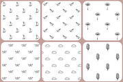 Minimalist vector seamless patterns, a Pattern Graphic by InkySplash (Thumbnail 2 of 5)