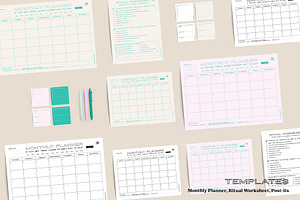 TIME MANAGEMENT_MONTHLY Planner Set