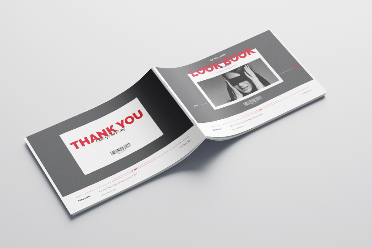 Fashion Lookbook Landscape Templates, a Brochure Template by Pixelpick (Photo 9 of 9)