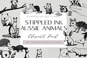 Australian Animals SVG Clipart, an Animal Illustration by Pawcasso's Portraits (Thumbnail 1 of 8)