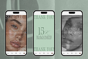 CANVA Skincare Instagram Templates, a Social Media Template by Xenié Creative (Thumbnail 8 of 11)
