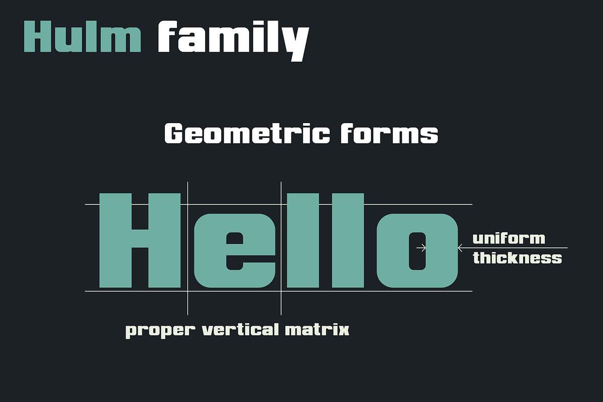 Hulm font family, a Sans Serif Font by vlad.berla (Photo 4 of 8)