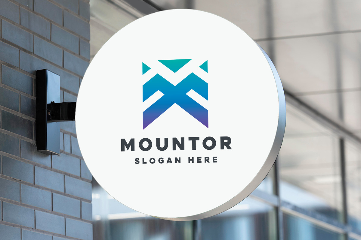 Mountor Letter M Logo, a Branding & Logo Template by Design_Planet (Photo 2 of 5)