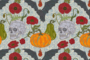 Gothic Harvest Garden Pattern, a Pattern Graphic by NayaChu (Thumbnail 2 of 9)