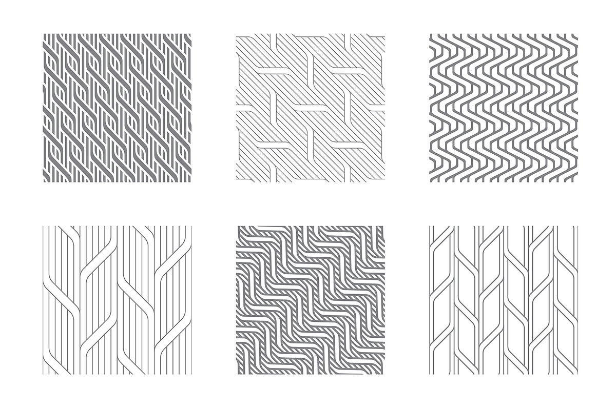 Rippled Seamless Patterns v.2, a Pattern Graphic by Curly_Pat (Photo 5 of 7)