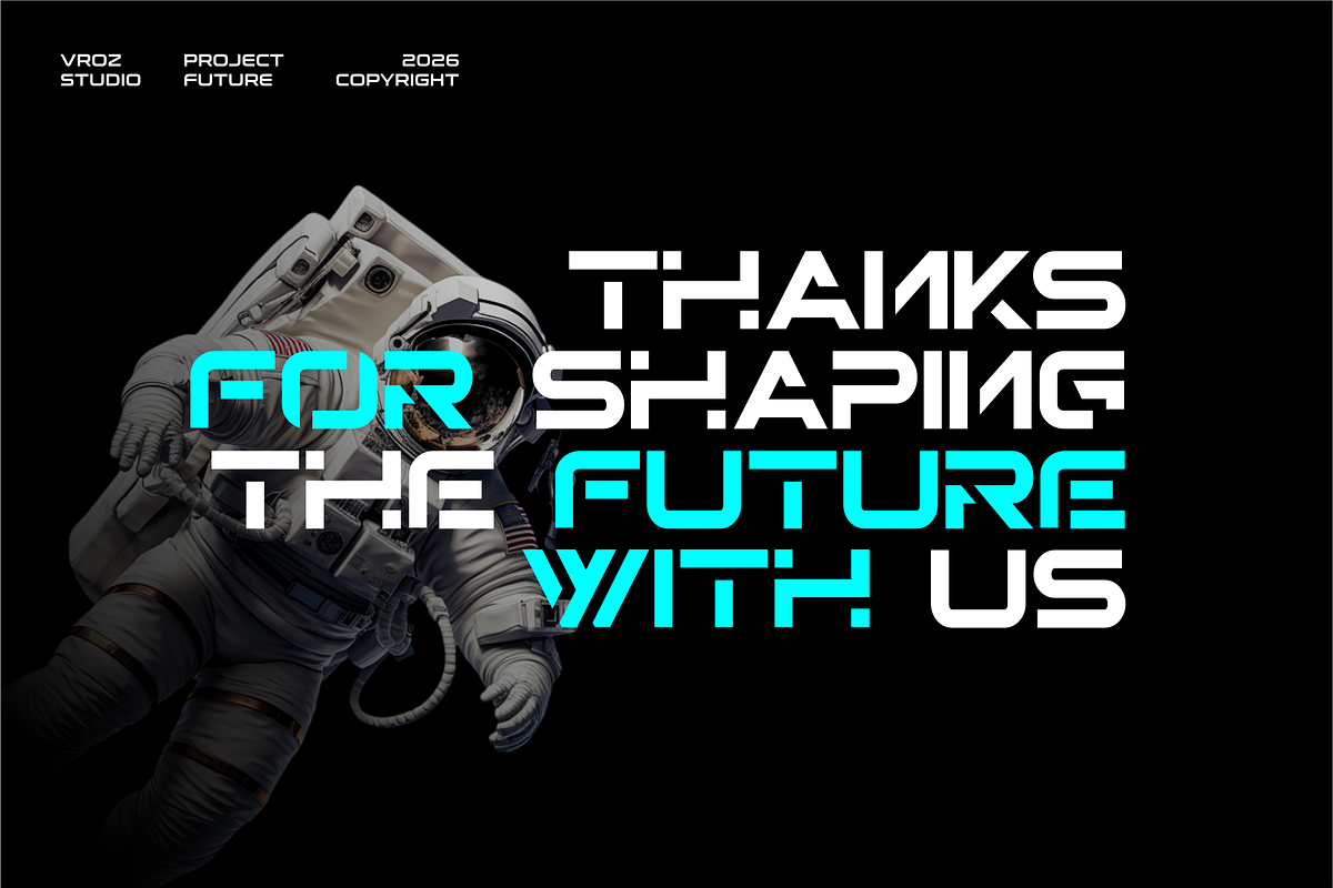 Arteon – Modern Futuristic font, a Sans Serif Font by Vroz Studio (Photo 5 of 6)