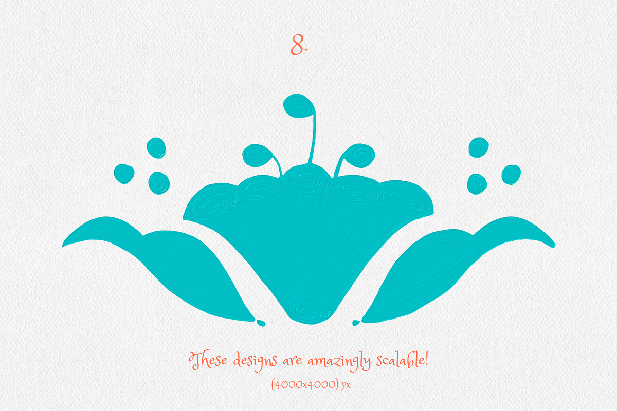 Turquoise Otomi Clipart Collection, an Animal Illustration by Minky Moo Creations (Photo 6 of 10)
