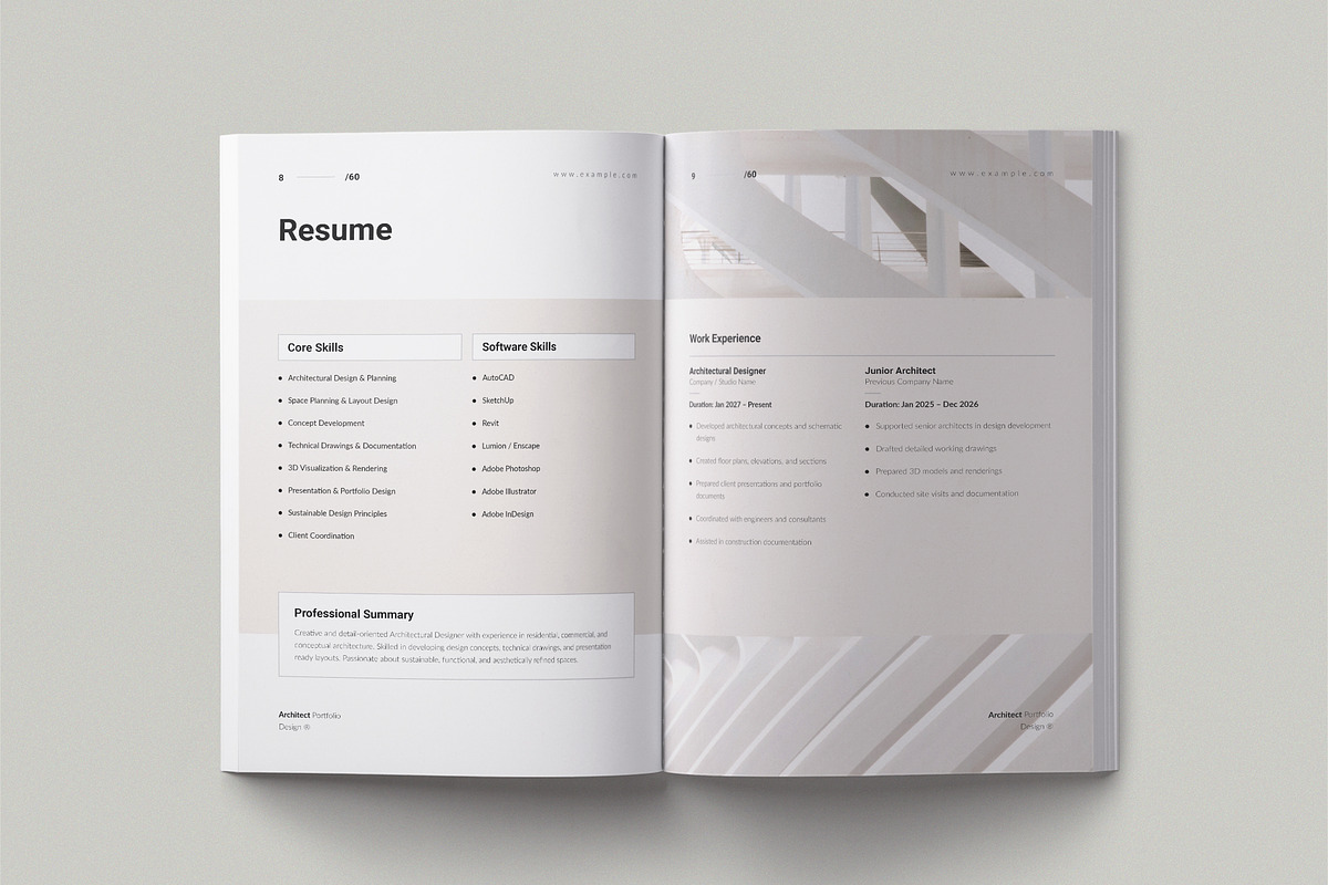 Architecture Portfolio Template, a Brochure Template by TemplateFolio-Shop (Photo 6 of 25)