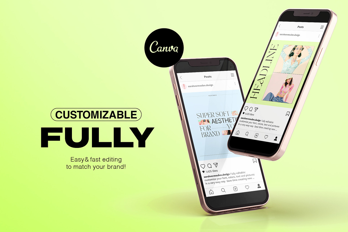 Instagram Social Media CANVA Y2K, a Social Media Template by Vermeulen Design Studio (Photo 2 of 6)