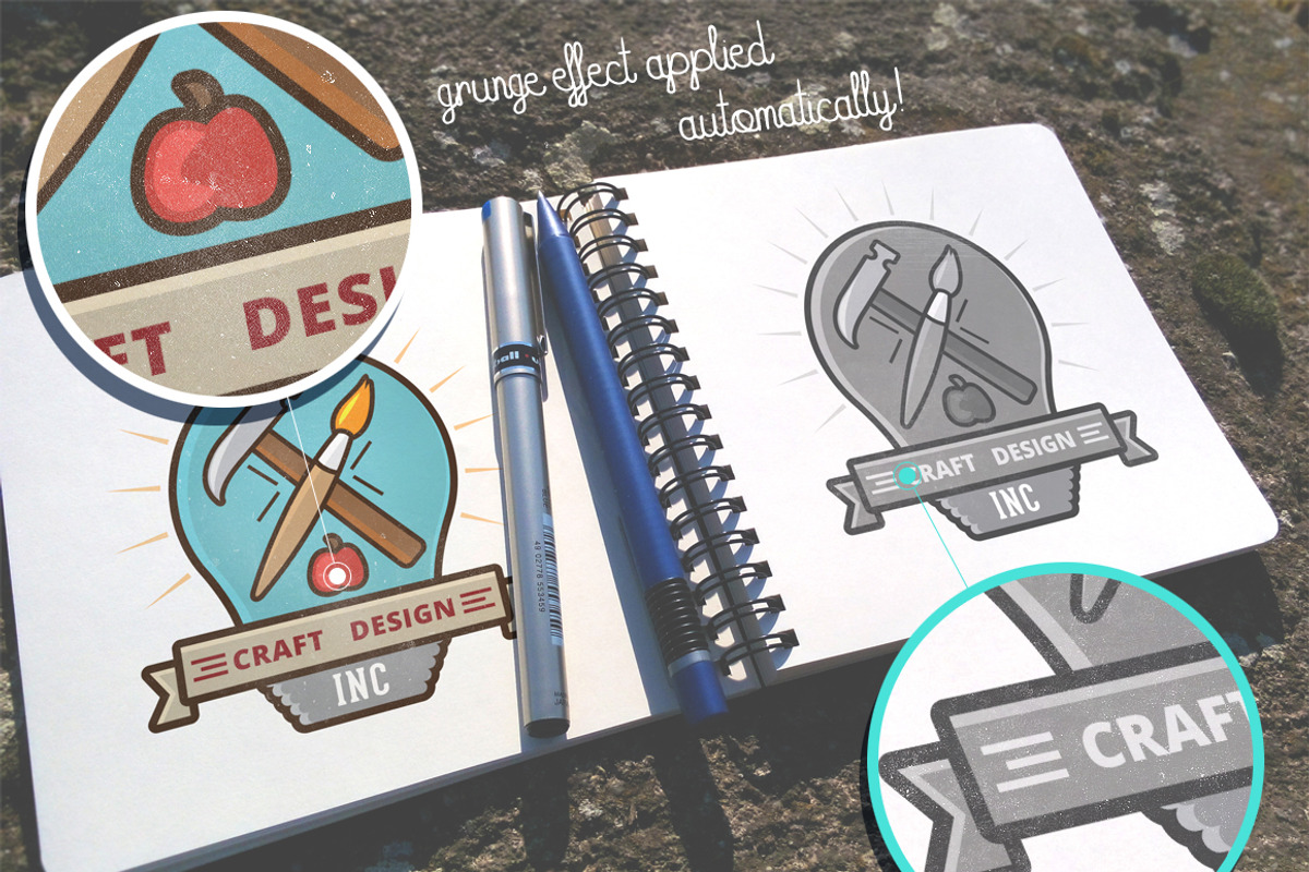 Outdoor Sketchbook Mock-up, a Print Template by VectorBurn (Photo 3 of 5)