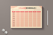 Class Schedule, a Stationery Template by MightyDesign (Thumbnail 1 of 6)