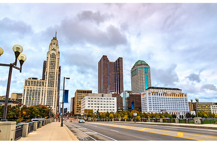 Cityscape of Columbus - Ohio, United, an Architecture Photo by Leonid Andronov