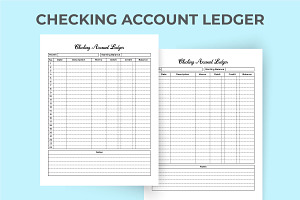 Account Ledger Notebook KDP Interior