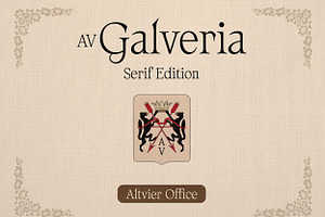 AV Galveria - Display Serif Font