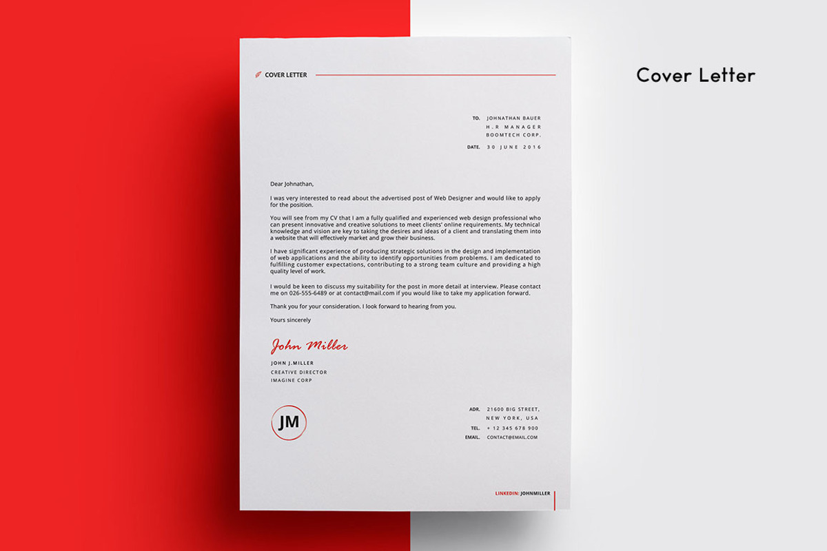 02 Pages Resume / CV, a Resume Template by CodePower (Photo 3 of 5)