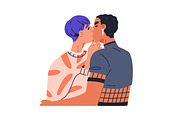 Lgbt love couples kissing set, a Person Illustration by Good Studio (Thumbnail 6 of 11)