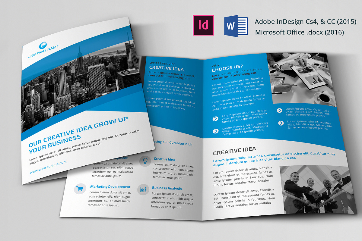 Corporate Bi-fold Brochure, a Brochure Template by design_pick (Photo 1 of 3)