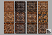 Brown Tooled Leather Embossed Cowboy, a Texture Graphic by Fine Purple Elephant (Thumbnail 5 of 5)