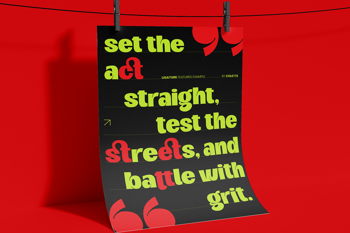Colette Bold Quirky Sans Serif Font, a Sans Serif Font by Inviline.co (Photo 10 of 15)