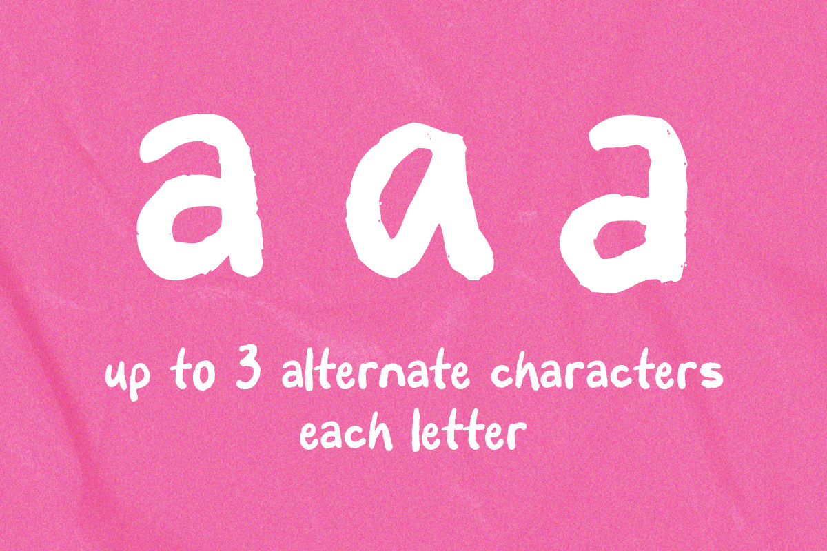 Messy Thinking Handwritten, a Handwritten Font by Letterhend Studio (Photo 8 of 9)