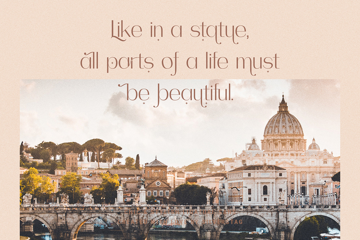 Celine - Chic Ligature Sans & Extras, a Sans Serif Font by SilverStag Type Foundry (Photo 16 of 23)