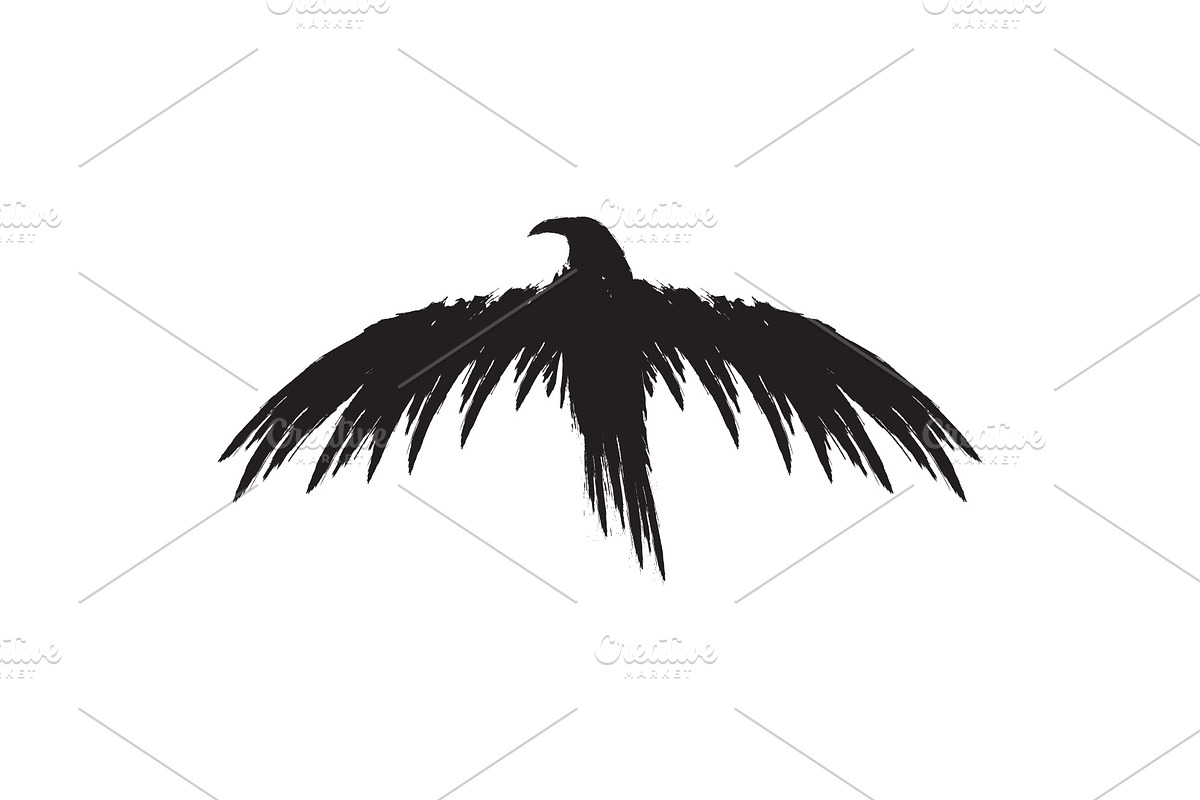 Black raven crow body and wings., an Object Graphic by DeShoff Art (Photo 7 of 8)