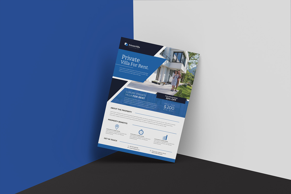 Private Villa Real Estate Flyer, a Flyer Template by creative-mint (Photo 5 of 10)