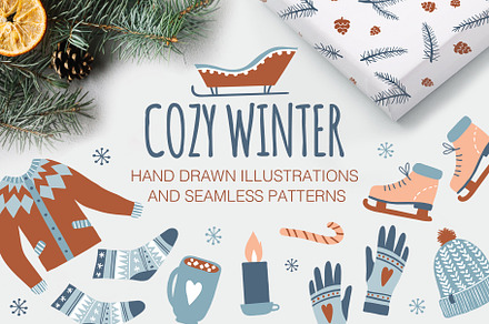 COZY WINTER patterns & illustrations