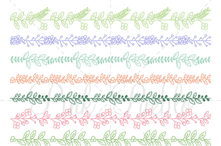 Floral Banner Photoshop Brushes