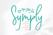 Symply handwritten font, a Script Font by TripleHely (Thumbnail 1 of 14)