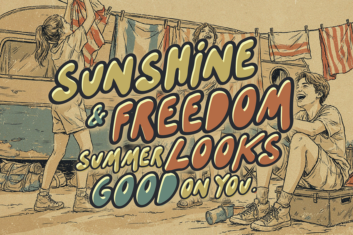 NumbStar Font Trio - Dreamy Summer, a Handwritten Font by HypeWorksCo (Photo 16 of 29)