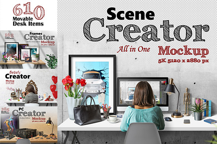 Scene Creator 5K Mockup (All in One)