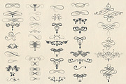 Bundle of vector vintage flourishes, an Object Graphic by FleurArt (Thumbnail 10 of 19)