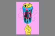 Apple Cider grunge vector poster set, a Food Illustration by PoPaShop (Thumbnail 5 of 6)