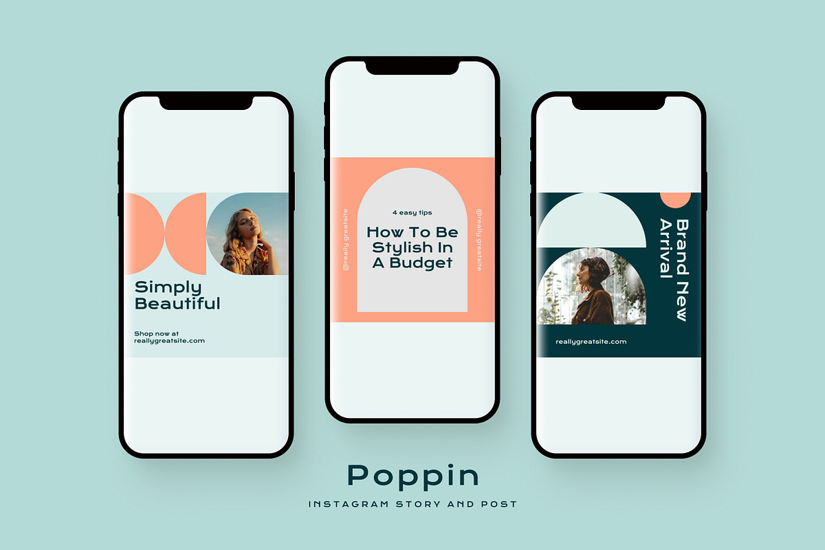 Poppin - Instagram Stories and Post, a Social Media Template by MYDesign (Photo 3 of 5)